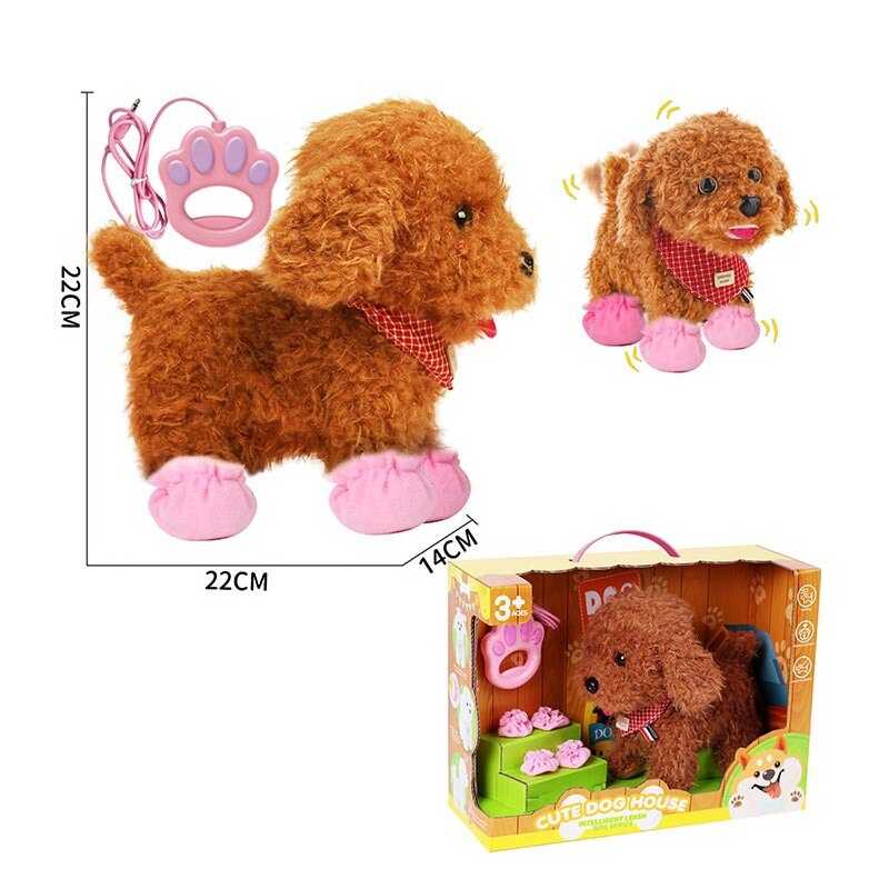 Улюбленець 933-126 E (12/2) “Песик”, ходить, звуки, аксесуари, на повідці, рухає хвостиком, сенсорні ділянки, реагує на плескіт у долоні, на батарейках, в коробці