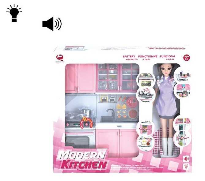 Лялька 26214 P-D (24/2) 30 см, меблі, підсвічування, звуки, в коробці