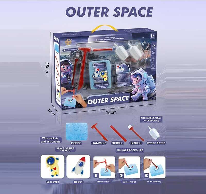 Розкопки MLGB 04-2 (60) інструменти, гіпсовий брикет, в коробці