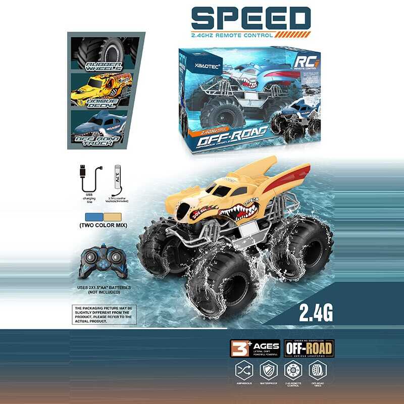 Машина на радіокеруванні XB 1244 (36) акумулятор 3.7 V, USB кабель, пульт 2.4G, масштаб 1:18, гумові колеса, водонепроникна, в коробці