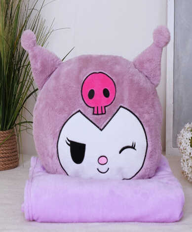 М`яка іграшка M 18284 (50) герой, текстильна, 36 см, плед 