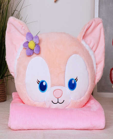 М`яка іграшка M 18285 (50) текстильна, довжина 42 см, плед