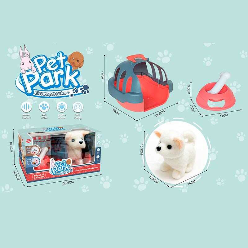 Улюбленець RA 001-10 (24/2) “Собачка”, ходить, звуки, переноска, аксесуари, на батарейках, в коробці