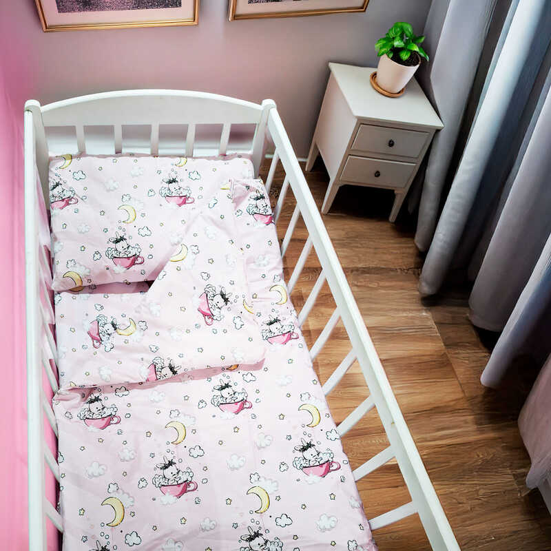 гр Змінний комплект постільної білизни "Зайченя" 40600 (1) тканина РАНФОРС, розмір 120*60 см "Bimbo"