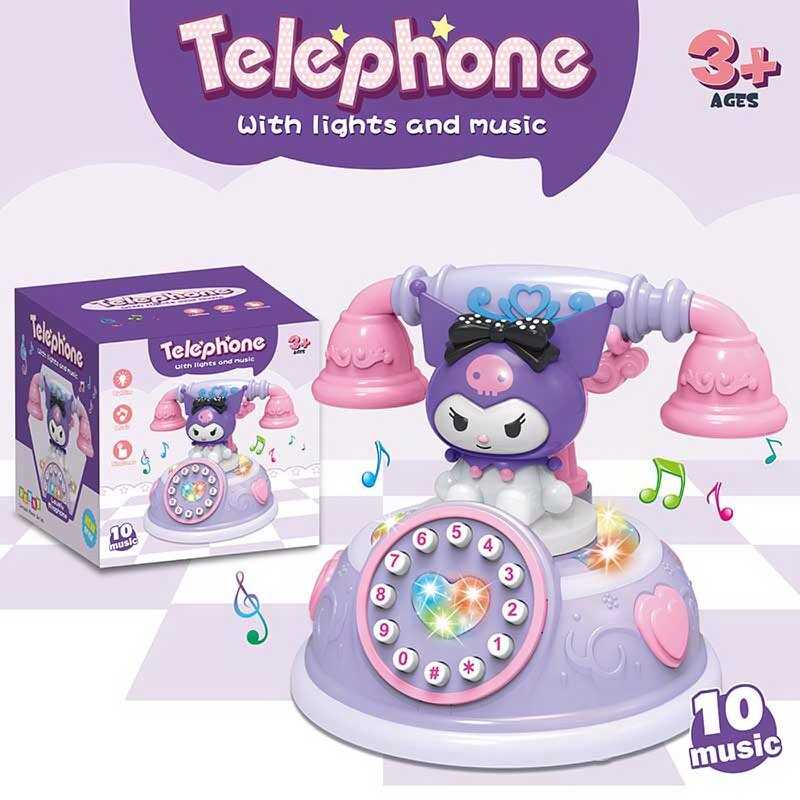 Телефон DH 009-21 (108/2) на батарейках, герой, 10 мелодій, підсвітка, звук дзвінку, пісні, озвучення англійською мовою, цифри, в коробці