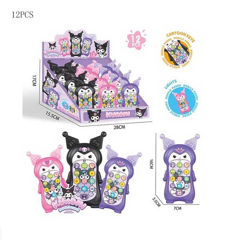 Телефон 626-35 (32/2) ЦІНА ЗА 12 ШТУК В БЛОЦІ, музика, пісні, озвучування англійською мовою, числа, тварини, на батарейках, підсвітка, в коробці