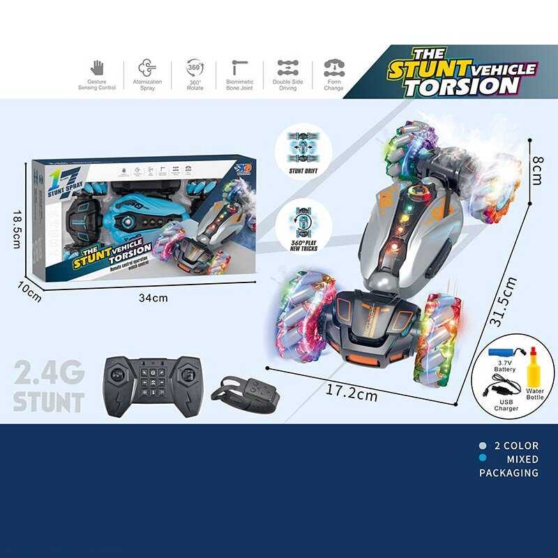 Машина на радіокеруванні 3688 G 112 A (24) акумулятор 3.7 V, пульт 2.4 G, браслет, парогенератор, підсвічування, мелодії, роликові колеса, в коробці