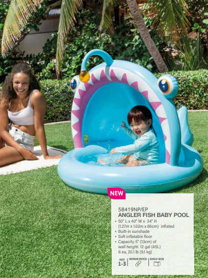 Intex Басейн дитячий надувний 58419 NP (6) 102x94 см, об`єм 45 л, вік: до 3х років