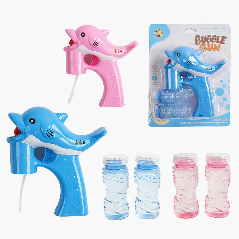 Пістолет з мильними бульбашками MY 152 Y-2 (72) 2 види, на батарейках, музика, підсвітка, автоматичний принцип роботи, мильний розчин, на листі