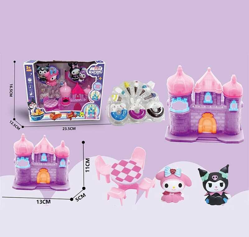 Набір героїв YQ 512 (48/2) 2 фігурки героїв, замок, стіл та стільці, аксесуари, в коробці