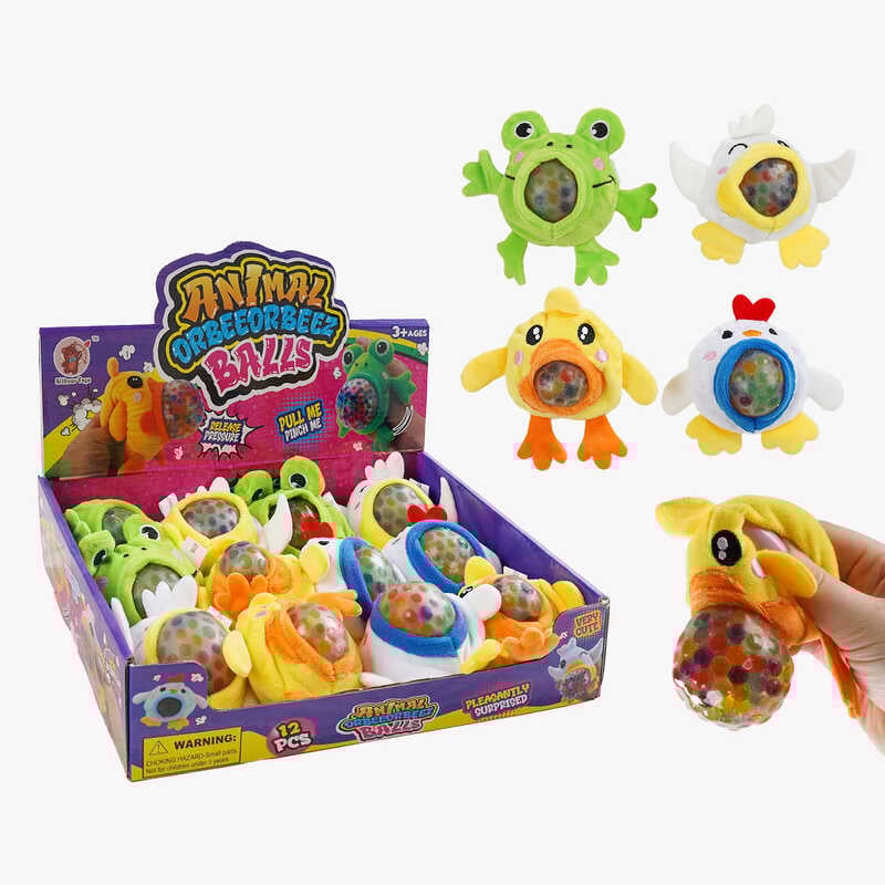 Гра антистрес C 70604 (12) ЦІНА ЗА 12 ШТУК В БЛОЦІ, тваринки, орбізи, в коробці