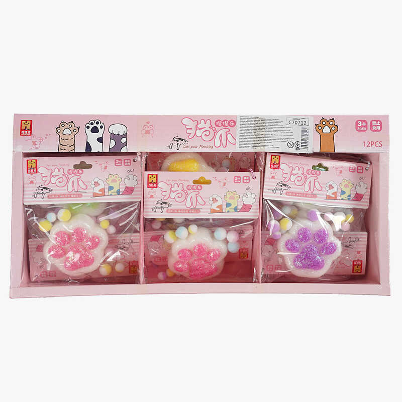 Гра антистрес C 70712 (24) ЦІНА ЗА 12 ШТУК В БЛОЦІ, “Лапка”, в коробці