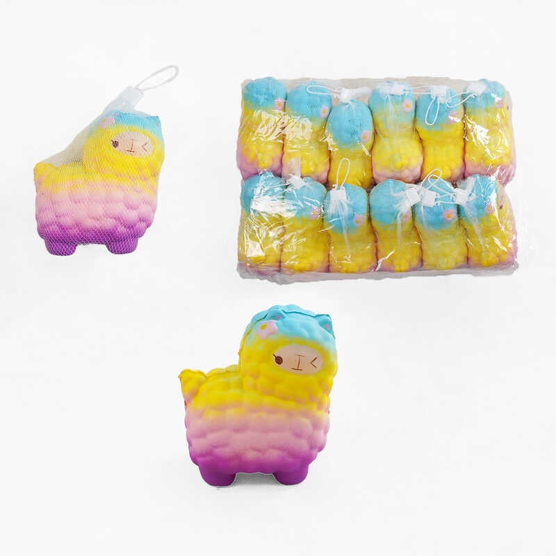 Антистрес-сквіш C 70815 (80) ЦІНА ЗА 12 ШТУК В УПАКОВЦІ, "Лама", в пакеті