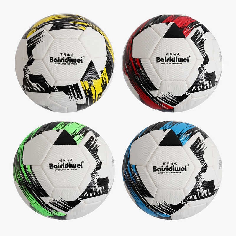 М`яч футбольний C 70462 (60) 4 види, вага 400-420 грамів, матеріал PU, балон гумовий, розмір №5, ВИДАЄТЬСЯ ТІЛЬКИ МІКС ВИДІВ