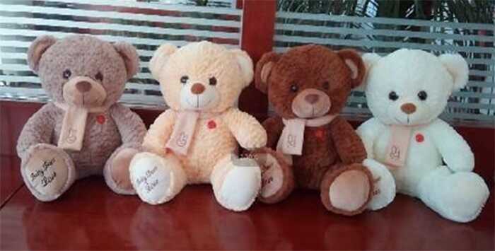 М`яка іграшка M 18516 (30) 4 кольори, “Ведмедик”, висота: 35 см, ВИДАЄТЬСЯ МІКС