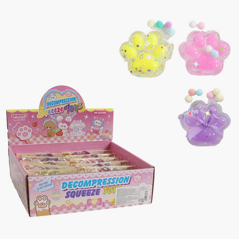 Гра антистрес C 71071 (32) ЦІНА ЗА 12 ШТУК В БЛОЦІ, "Лапка", в коробці