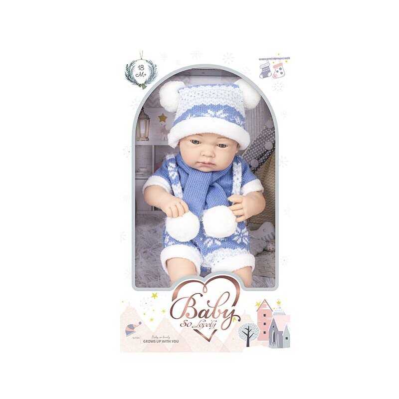 Пупс 241-1 (18/2) знімний одяг, довжина 40 см, м’якотілий, в коробці