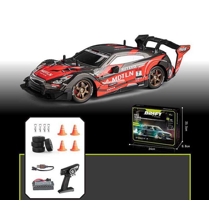 Машина на радіокеруванні SQ 2335-064 (24) масштаб: 1:16, акумулятор 7.4 V, пульт 2.4 GHZ, 4WD, підсвічування, 2 комплекти коліс, в коробці