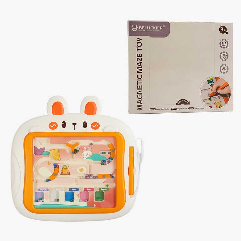 Магнітна гра Q 703 A (48) магнітний олівець, кульки, сортер, в коробці