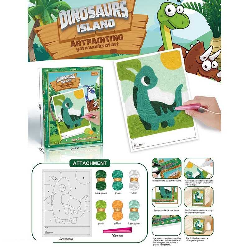 Набір для творчості 621-16 (240) нитки, ручка, основа із липучкою, в коробці