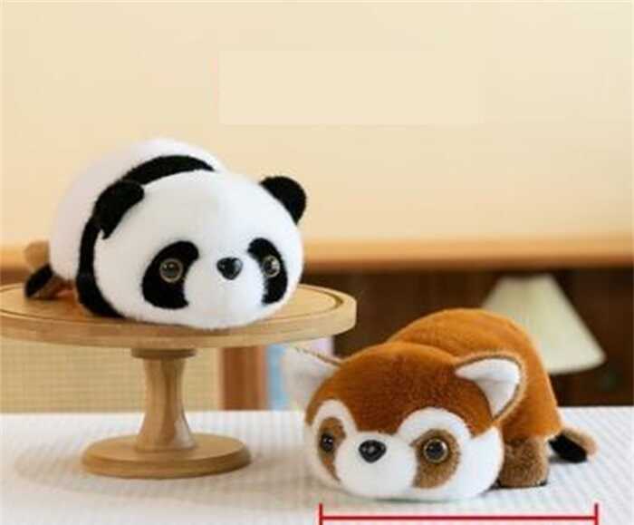 М`яка іграшка M 18467 (300) 2в1, "Панди", двостороння, вивернушка, довжина 21 см, пластикові очі