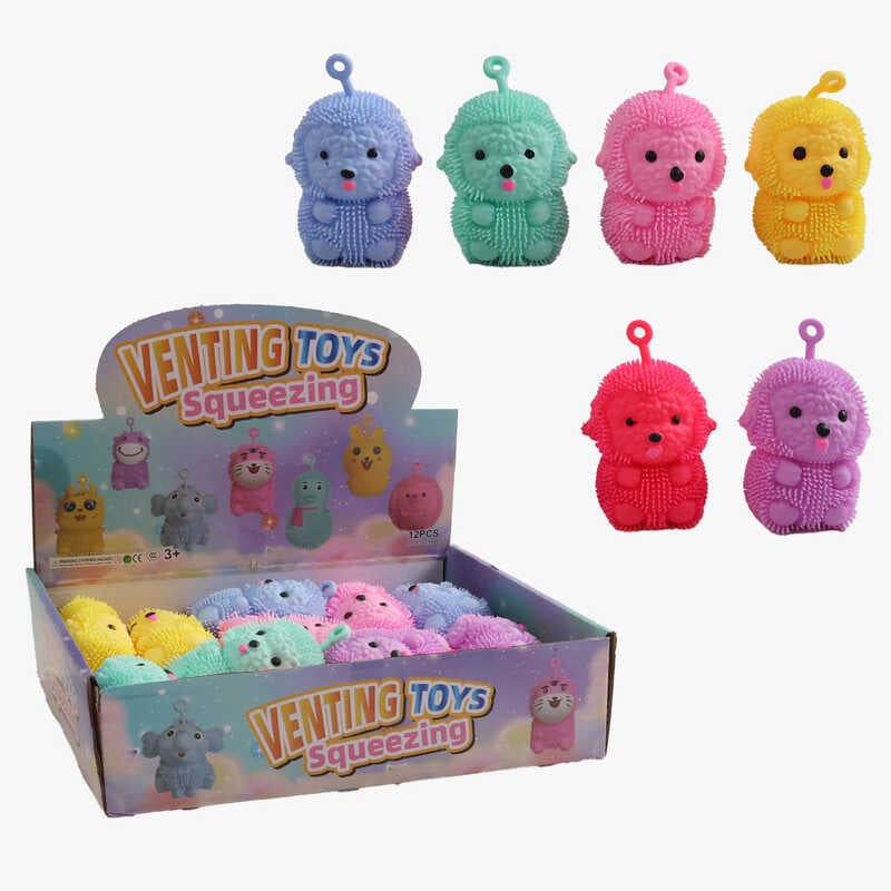 Гра антистрес C 71395 (30) ЦІНА ЗА 12 ШТУК В БЛОЦІ, розмір - 7х5х8 см, кулька підсвічується, петелька, в коробці 