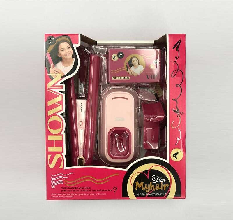 Набір перукаря 2805-3 (72/2) підсвічування, звуки, функціональний стайлер з підставкою, картка, в коробці