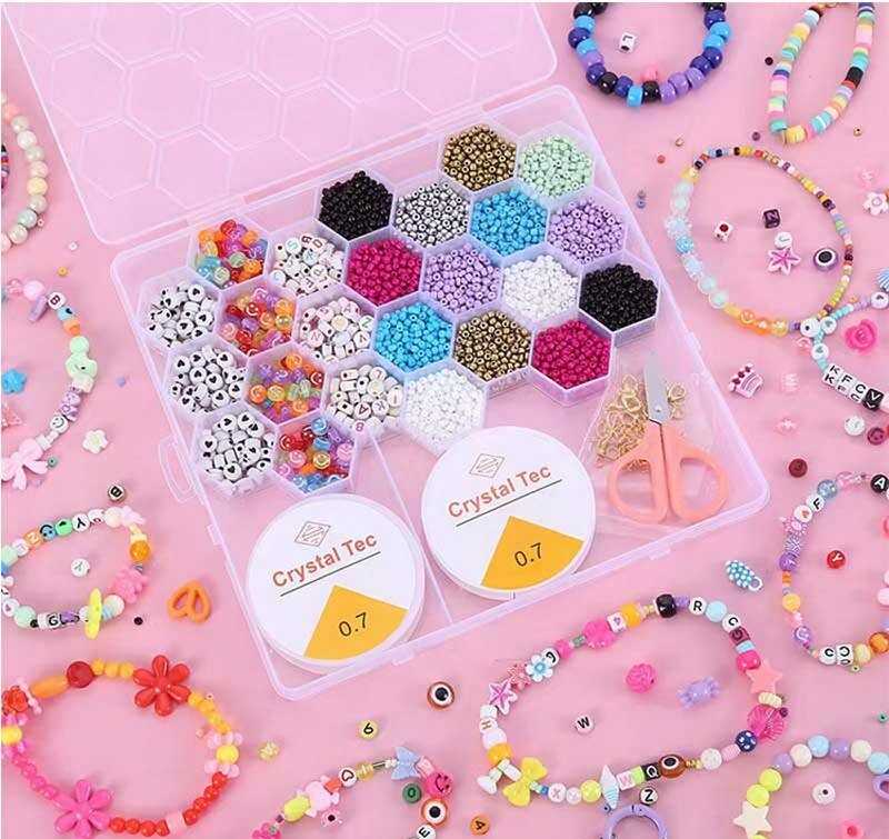 Набір бісеру 610-42 B (120) ліска, ножиці, у боксі