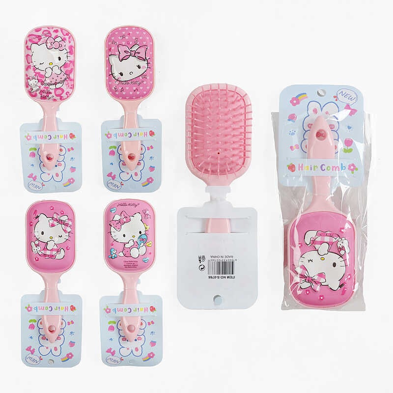 Щітка для волосся C 71744 (360) 4 види, в пакеті, ВИДАЄТЬСЯ ТІЛЬКИ МІКС ВИДІВ