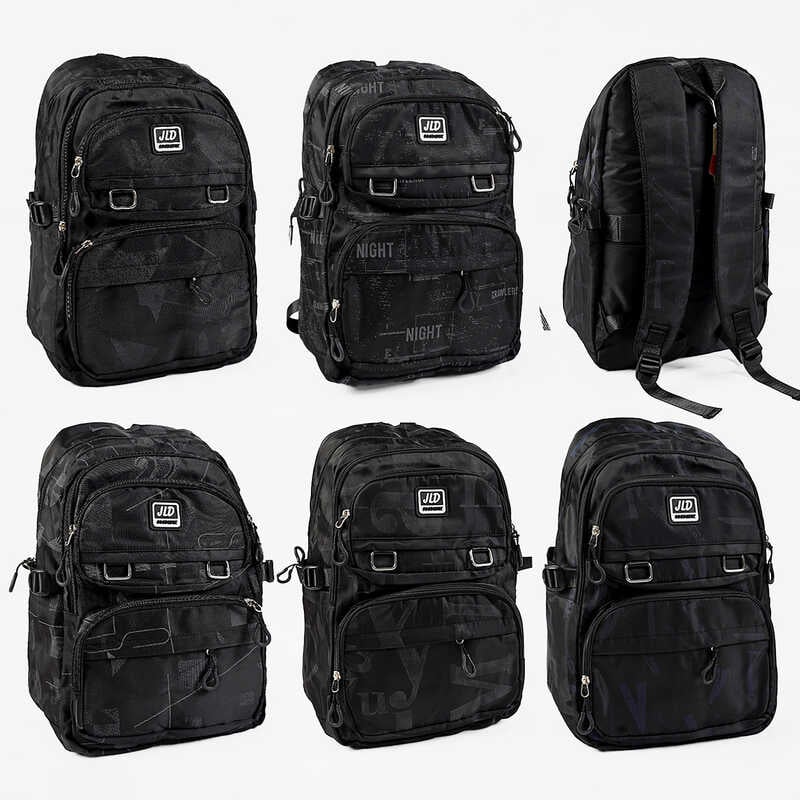 Рюкзак C 72916 (40) розміри: 30х17х45 см, 2 відділення, 6 кишень, на блискавці, в пакеті, ВИДАЄТЬСЯ ТІЛЬКИ МІКС ВИДІВ