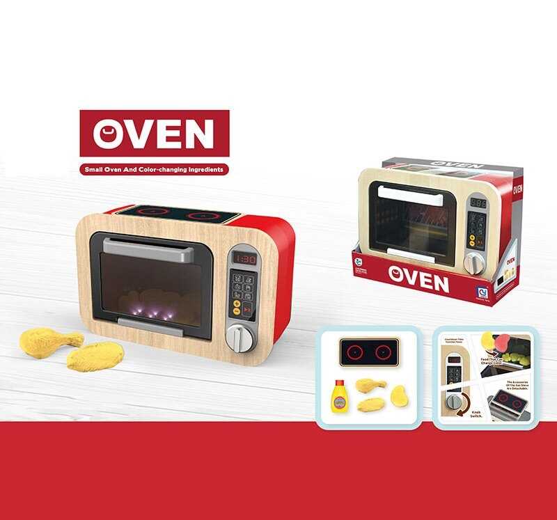 Мікрохвильова піч 818-508 A (18/2) підсвічування, звуки, муляжі їжі, які змінюють колір, в коробці