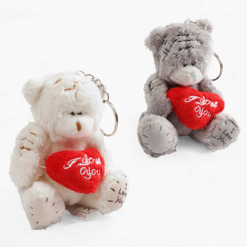 Брелок M 17960 (1080) ЦІНА ЗА 1 ШТУКУ, “Ведмідь”, висота - 9 см, металева фурнітура, ВИДАЄТЬСЯ МІКС ВИДІВ