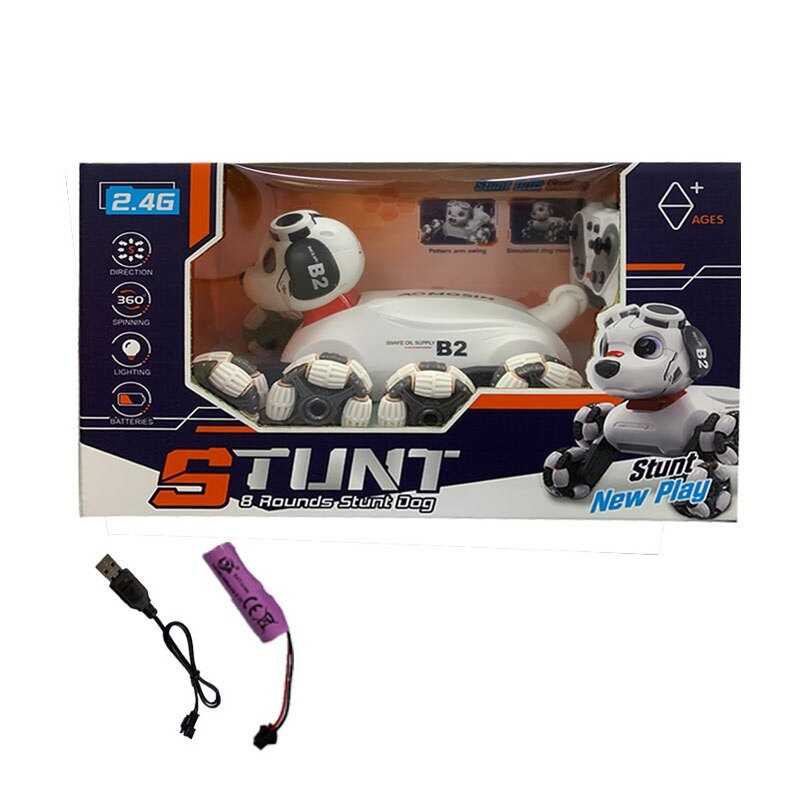 Песик на радіокеруванні 688 A-6 (24) акумулятор 3.7 V, USB кабель, музика, підсвічування, роликові колеса, пульт керування 2.4 Ghz, режим демонстрації, в коробці