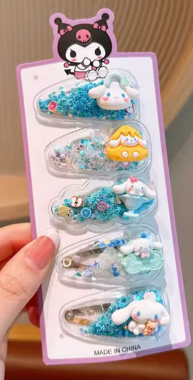 Набір шпильок для волосся C 73140 (1000) ЦІНА ЗА 1 ЛИСТ, герой, 5 штук, в пакеті