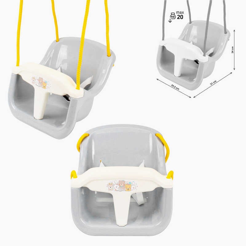 гр Гойдалка 2130 (6) СІРА, "Technok Toys", 34,5х31х34 см, до 20 кг