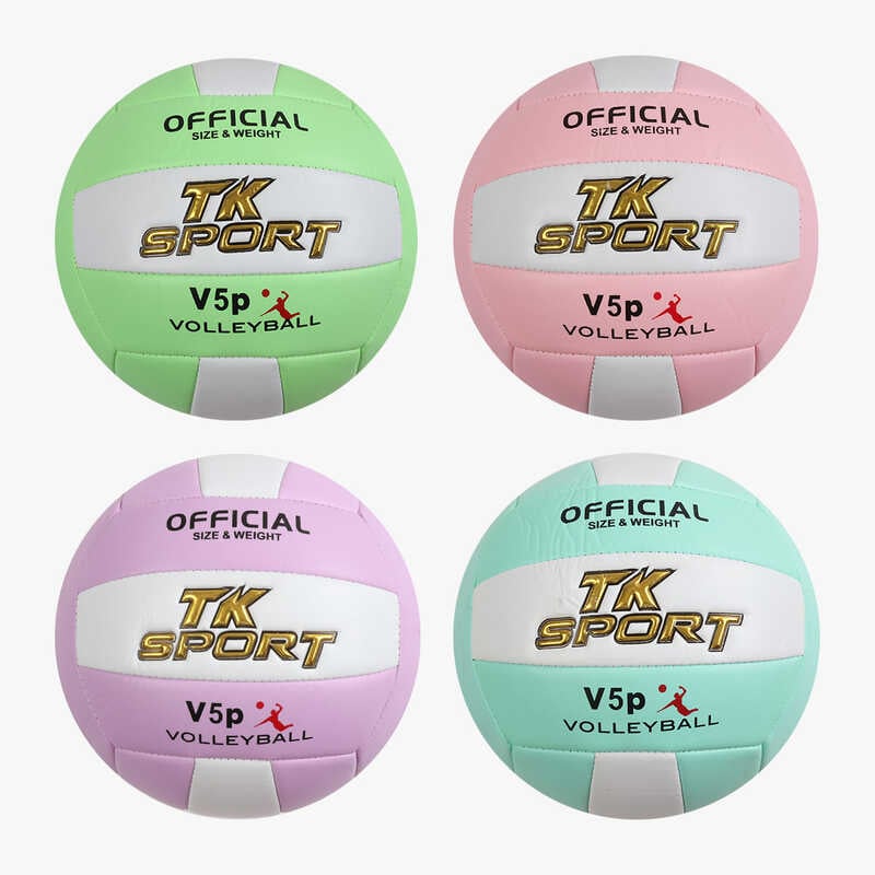 М`яч волейбольний C 66705 (60) "TK Sport", 4 кольори, ВИДАЄТЬСЯ ТІЛЬКИ МІКС ВИДІВ
