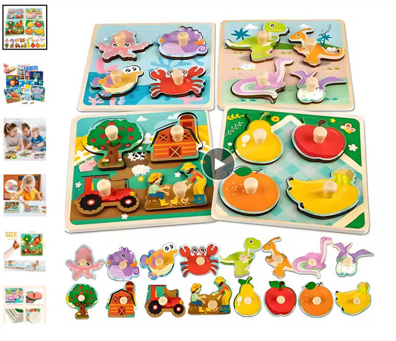 Вкладиші C 73254 (36) ЦІНА ЗА 4 ШТУКИ В УПАКОВЦІ дерев’яні, ручка-тримач, в плівці, ВИДАЄТЬСЯ ТІЛЬКИ МІКС ВИДІВ