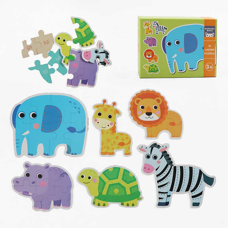 Пазли C 74309 (60) дерев’яні, 33 елементи, в коробці, ВИДАЄТЬСЯ МІКС ВИДІВ