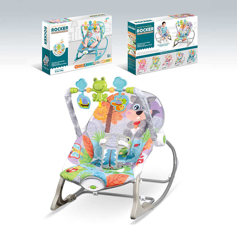 Шезлонг 68189-1 (8) мелодії, 3 підвіски, заспокійлива вібрація, в коробці