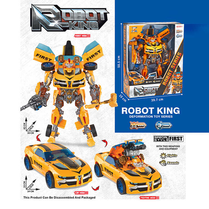 Трансформер 8816-1 (12) звуки, підсвічування, зброя, в коробці