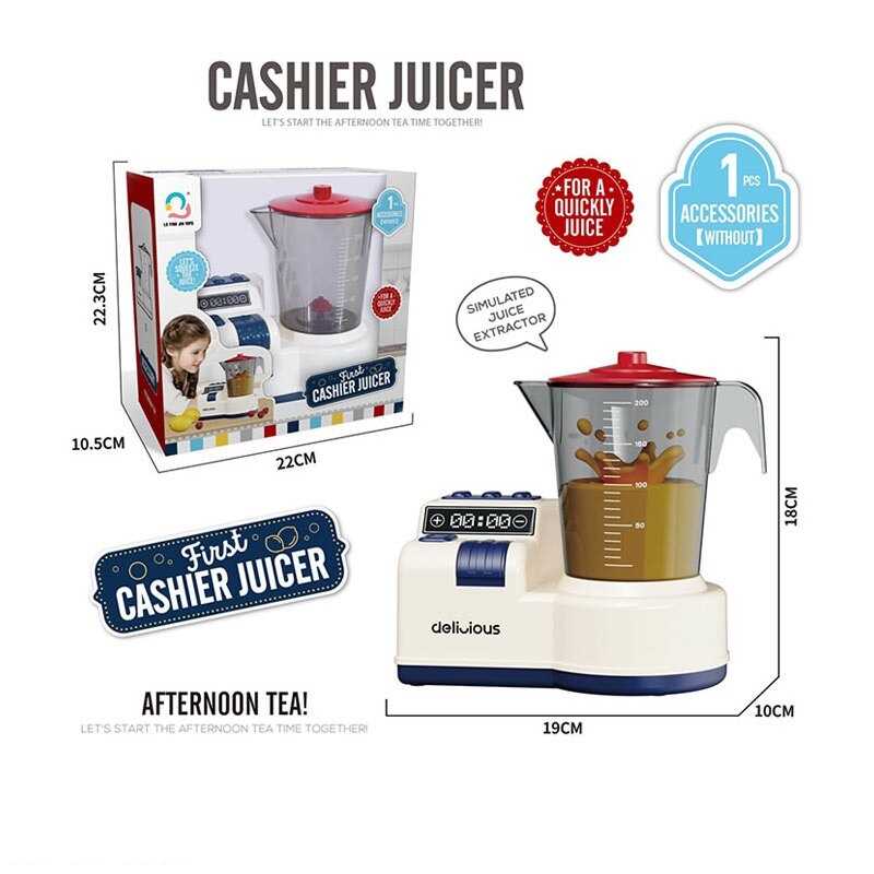 Блендер J 619 (48/2) підсвічування, на батарейках, прозора колба з поділками, в коробці