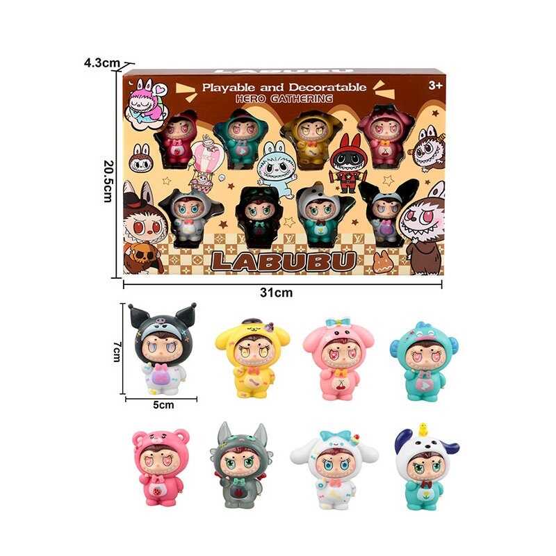 Набір героїв ZS 222-107 (96/2) герой, 8 фігурок, висота 7х5 см, в коробці