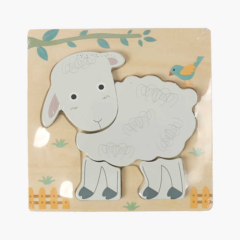 Пазли-вкладиші C 65023 (200) дерев’яні, звірятко, в плівці