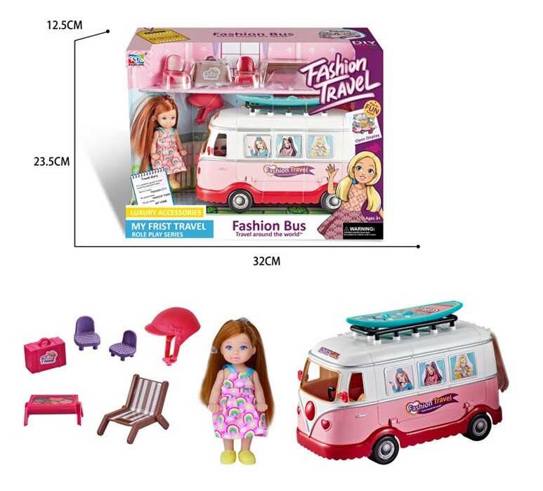 Лялька з машинкою K 038 (30/2) в коробці