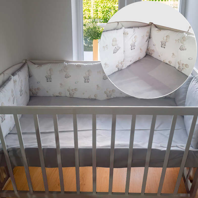 гр Бортики на три сторони "Ведмедик" 25823 (1) тканина РАНФОРС, розмір 120*30 см "Bimbo"