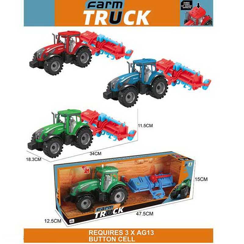 Трактор 0488-311 C (36/2) 3 види, в коробці ВИДАЄТЬСЯ МІКС ВИДІВ