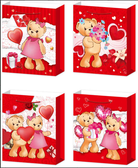 Пакет подарунковий C 75743 (720) 4 види, ВИДАЄТЬСЯ ТІЛЬКИ МІКС ВИДІВ