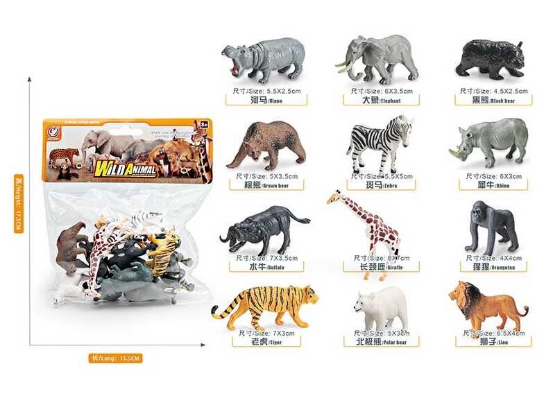 Набір тварин YJ 840 D (144) в пакеті 