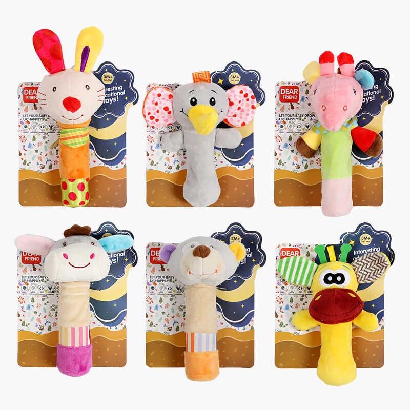 Брязкальце 688 M-1 /2/3/4/5/6 (168) текстильне, пискавка, шелесткі елементи, на листі