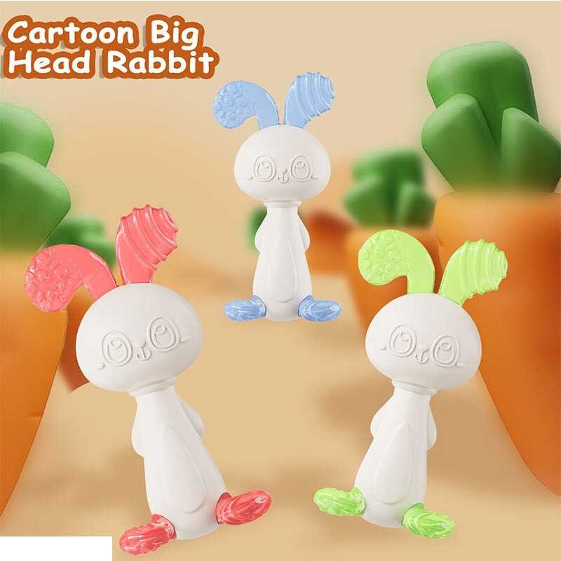 Брязкальце SD 47 (400) “Зайченятко”, висота: 10.3 см, гумові прорізувачі, елементи, що брязкають, в пакеті, ВИДАЄТЬСЯ ТІЛЬКИ МІКС ВИДІВ